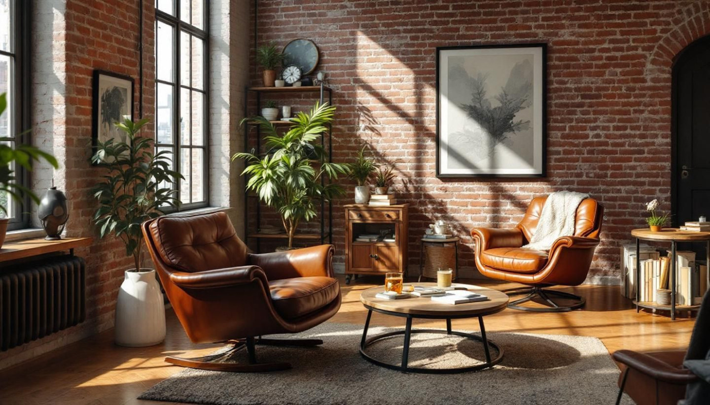 Comment intégrer des éléments vintage dans un salon industriel ?